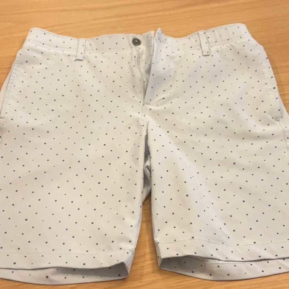 Under Armour Light Gray Shorts with Black Accents